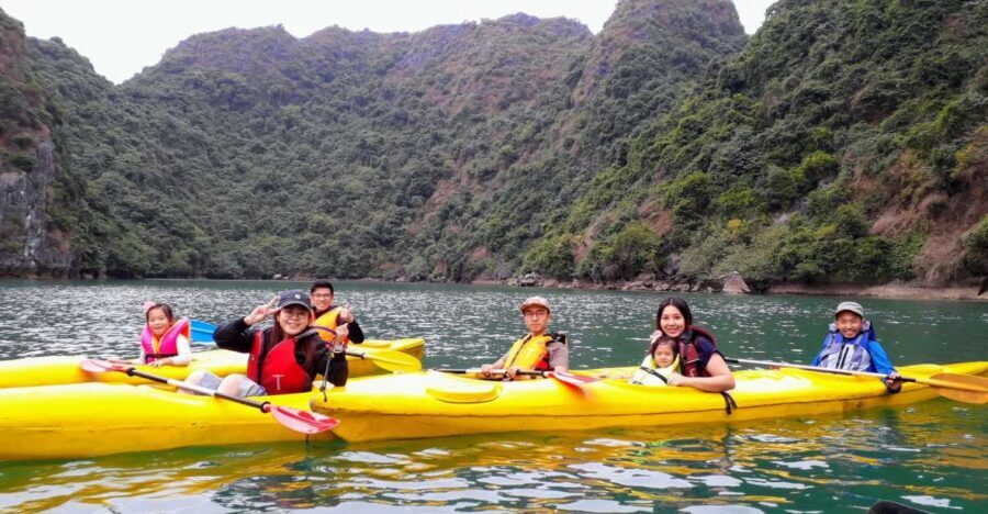 1 Day Ha Noi - Cat Ba island - Lan Ha Bay - Ha Long Bay - Lan Ha Bay cruise: Cai Beo views plus karst shapes you can actually spot