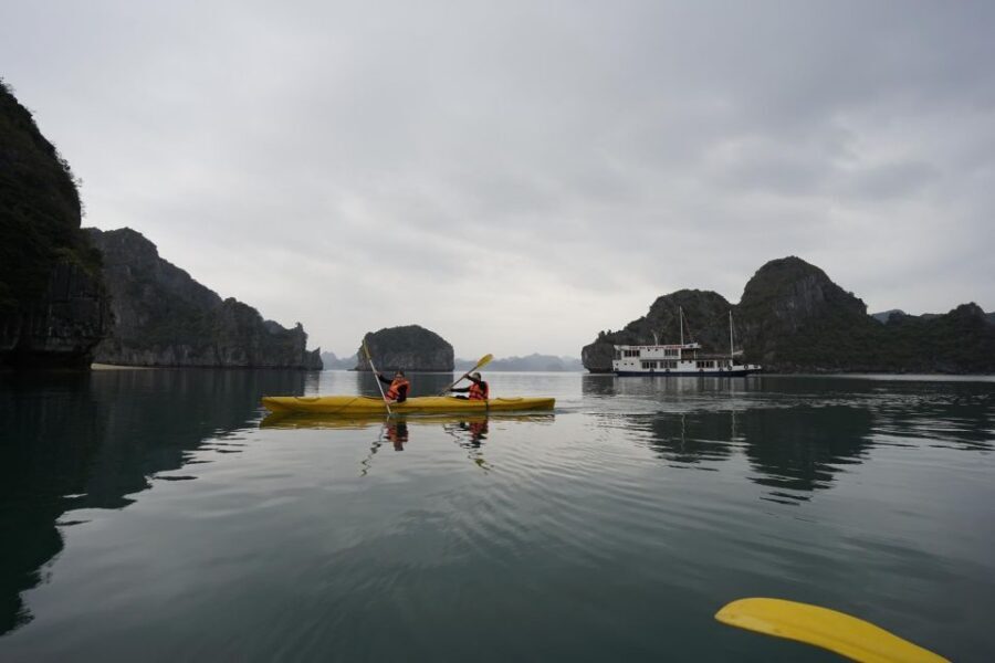 2-Day Traditional Cruise to Lan Ha Bay & Cat Ba Island - Day 1 on Lan Ha Bay: Floating Village, Cave Kayaking, and a Swim Window