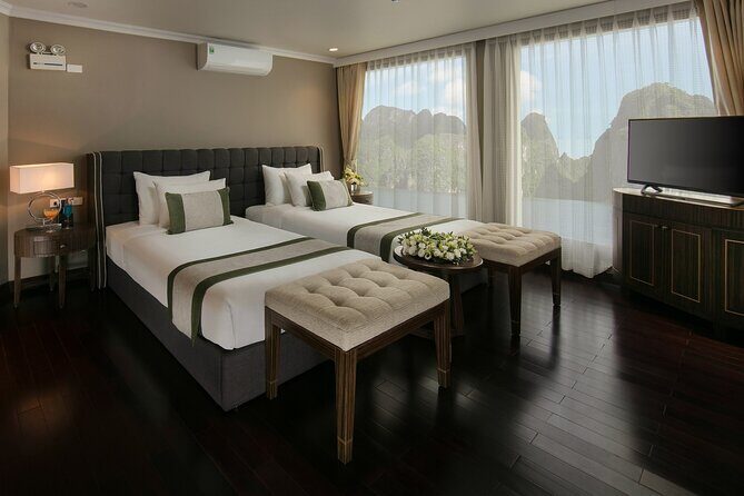 2 Days Era Cruise in Halong Bay and Lan Ha Bay from Hanoi - Boarding Era Cruise: what the cabin actually gives you