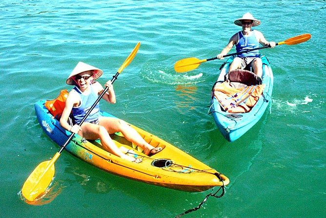 3-Day Cruise on Ha Long Bay with Kayaking, Swimming, Cooking Class,... - Van Gia floating village by kayak or rowboat