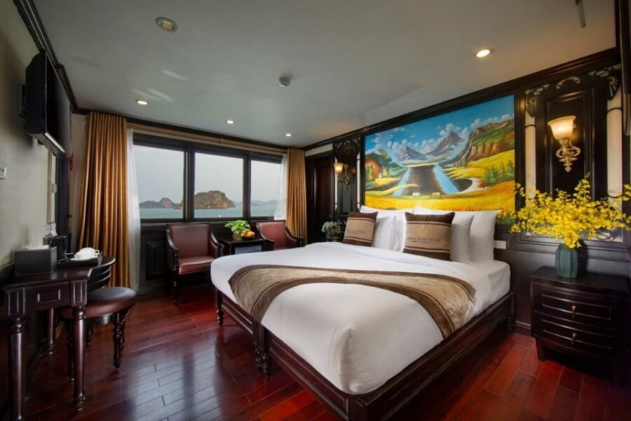 3 Day Hanoi - Ninh Binh - Halong Bay 5 Star Cruise & Balcony - Day 3: sunrise Tai chi, Sung Sot Cave, and back to Hanoi