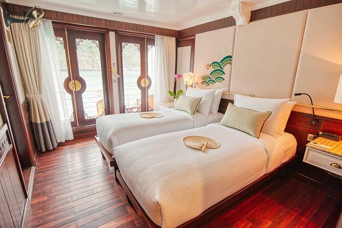 All Inclusive 3-Day 2-Night explore Ha Long Bay with Au Co Cruise - Day 1: boarding, Viet Hai village, and sunset on the ship