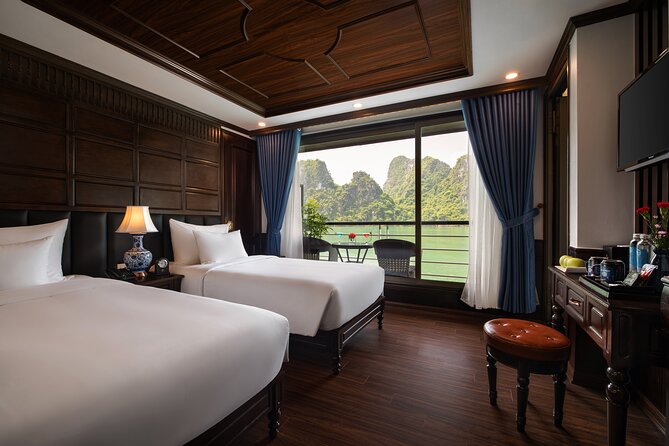 All-Inclusive 3 Day/2 Night Halong Luxury Cruise Meals, Cave, Kayaking, Swimming - Included Activities: Cooking Demo, Tai Chi, Squid Fishing