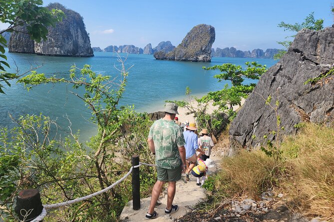 All-Inclusive 3 Day/2 Night Halong Luxury Cruise Meals, Cave, Kayaking, Swimming - Day 1: Bai Tu Long, Surprise Cave (Sung Sot), and Titop Beach Swim Time