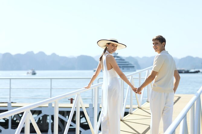 ALL Inclusive: Halong Bay Overnight Luxury Cruise Collection - Hanoi pickup and the express ride to the harbor
