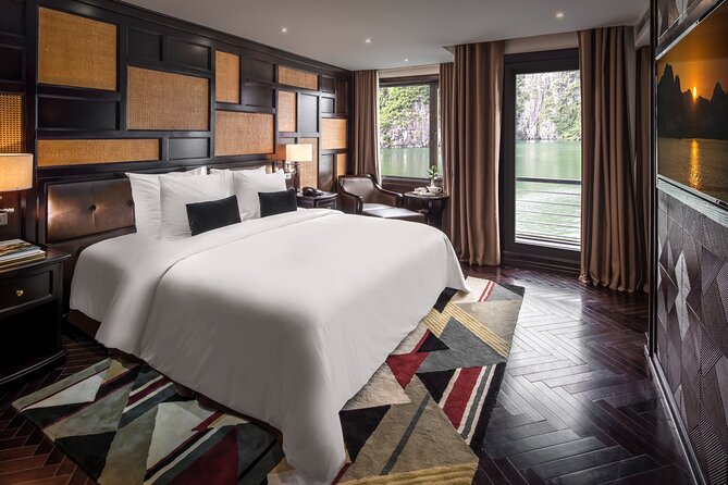 Ambassador Cruise Halong Bay–2 Days 1 Night with Private Balcony - Your Cabin Is the Main Event: Private Balcony, Ensuite Bathroom, Real Overnight Comfort