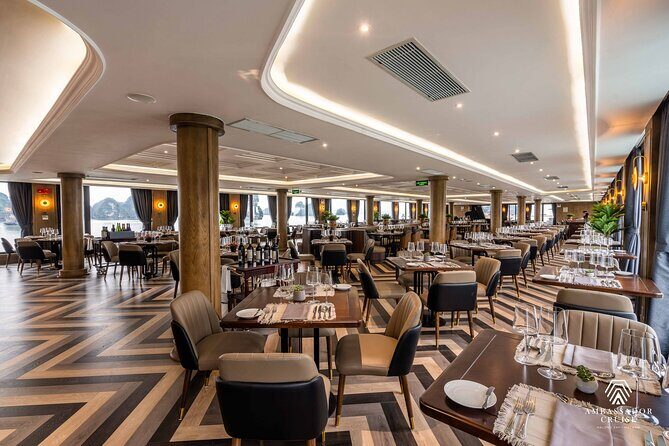 Ambassador Cruise The Largest Day Cruise in Halong Bay - A First-Class Day Cruise Without the Overnight Headache