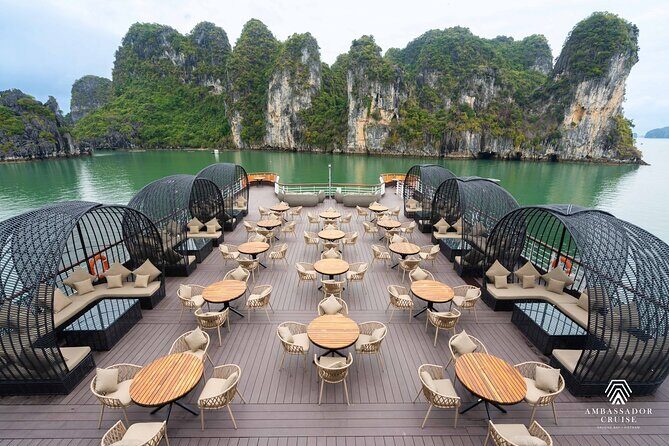 Ambassador Cruise The Largest Day Cruise in Halong Bay - Jacuzzi Pool, Buffet Lunch, and the Onboard Details That Matter