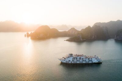 Ambassador Cruises 2-day Explore Halong Bay from Hanoi - Bai Tu Long–Style Feel at Hang Luon Cave: Kayak or Bamboo Boat