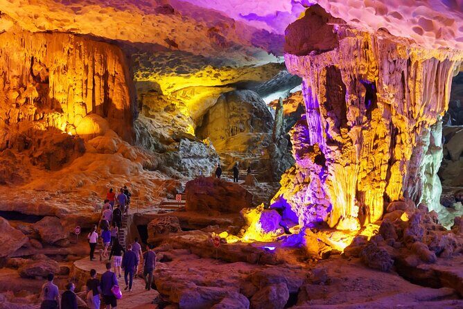 Best Halong 5 star Day Trip, inclusive,buffet,cave,kayak,transfer - Luon Cave kayaking (or bamboo boat): the most memorable part for many people