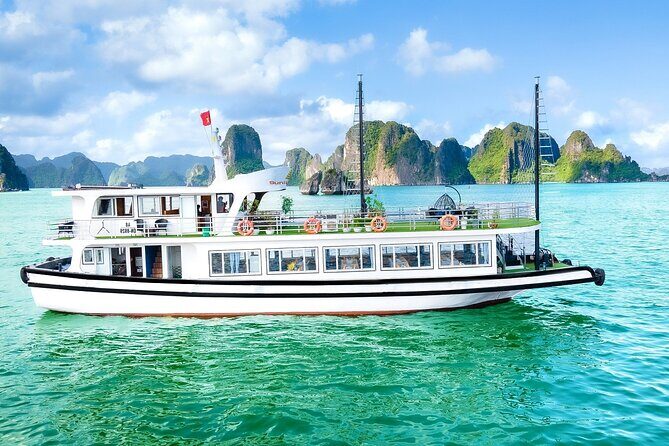 Best Price Halong 5 Star Day Cruise Buffet, Pool ,Sunset party - Ti Top Island: Swim or Climb for the Best Views