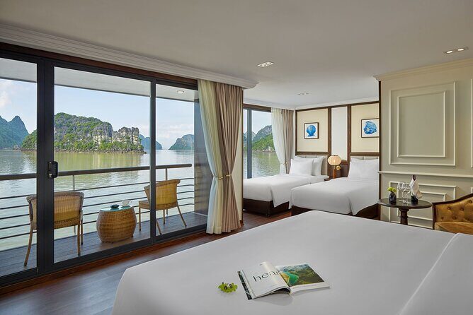 Capella Cruise 3-day Explore Halong Bay and Lan Ha Bay from Hanoi - Day 1: Lan Ha Bay scenery, Frog Lagoon water time, and Trà Báu cooking