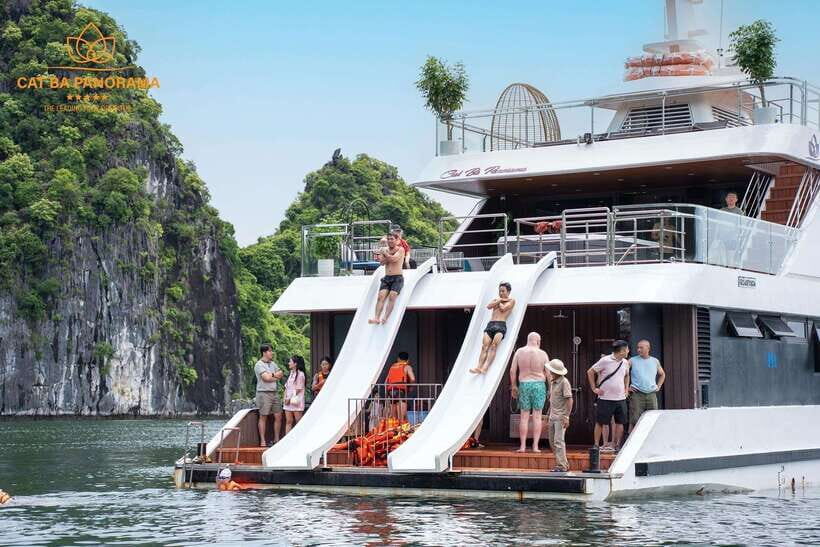 Cat Ba Island: Lan Ha Bay Full-Day with Luxury Cruise - Cai Beo Floating Village: your first taste of daily life on the water