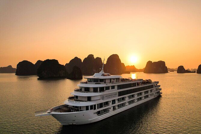 Chill Cruise full-day Explore Halong Bay - Luon (Hang Luon) Cave: the arch, the water, and the bamboo boat option
