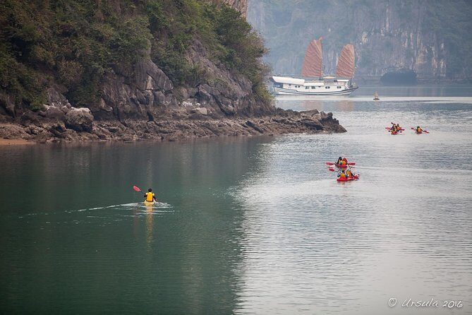 Deluxe Halong Bay 6 Hours Cruise To Visit Surprising Cave And Titop Island - Kayak or Bamboo Boat Time: Small-Water Experiences in Big Scenery