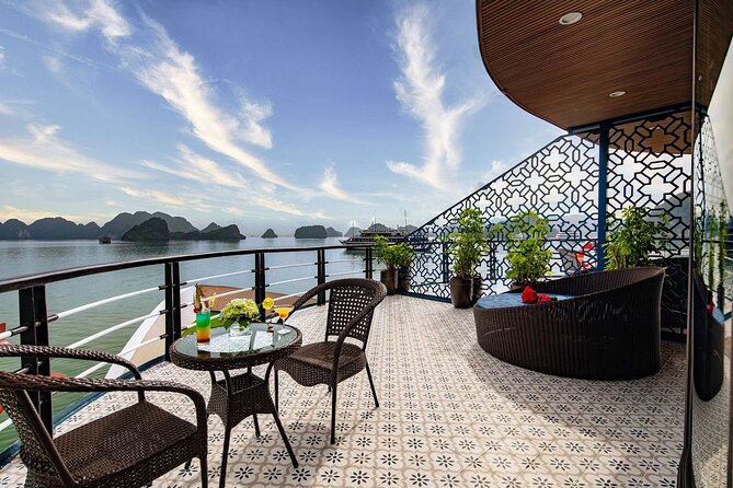 Dora Cruise – Best 2D1N Luxury Cruise in Halong & Lan Ha Bay - Day 2 starts early: 6:30 Tai Chi and breakfast with bay views
