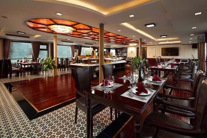 Dora Cruise - Luxury 5 Star Cruise in Halong Bay & Lan Ha Bay (2D1N) - Day 2 morning ritual: Tai Chi on the sundeck, tea/coffee, and breakfast
