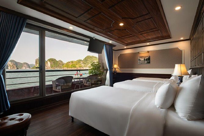 Doris Cruise 5 star cruise 2 days visiting Halong Bay Lan Ha Bay private balcony - Back to Hanoi: getting off without feeling like you lost the day