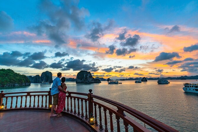 Emperor Cruises Experience 2 Days 1 Night in Halong Bay. - Food onboard: breakfast and dinner, plus cooking you can actually try