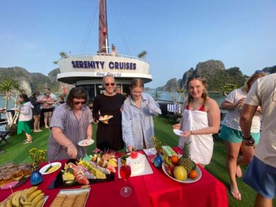 From Catba: Lan Ha Bay - Serenity Premium Cruise with Lunch - Getting from Cat Ba to the harbor: the ride sets the mood