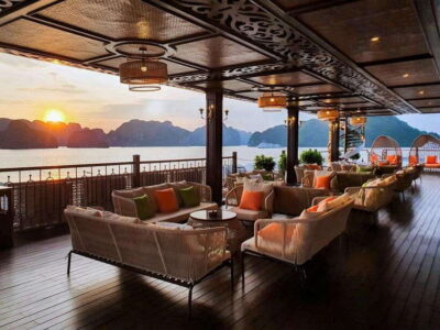 From Hanoi: 2-Day Ha Long Bay by Indochine Premium Cruise - Day 1 cruise: Lunch with views, then Luon Cave by kayak or sampan
