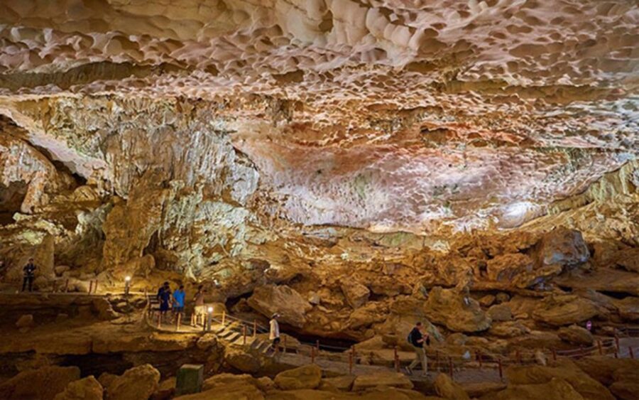 From Hanoi: Halong Bay Day Trip with Lunch and Transfers - Sung Sot Cave: Thousands of Stalactites, Plus a Bit of Crowd Control