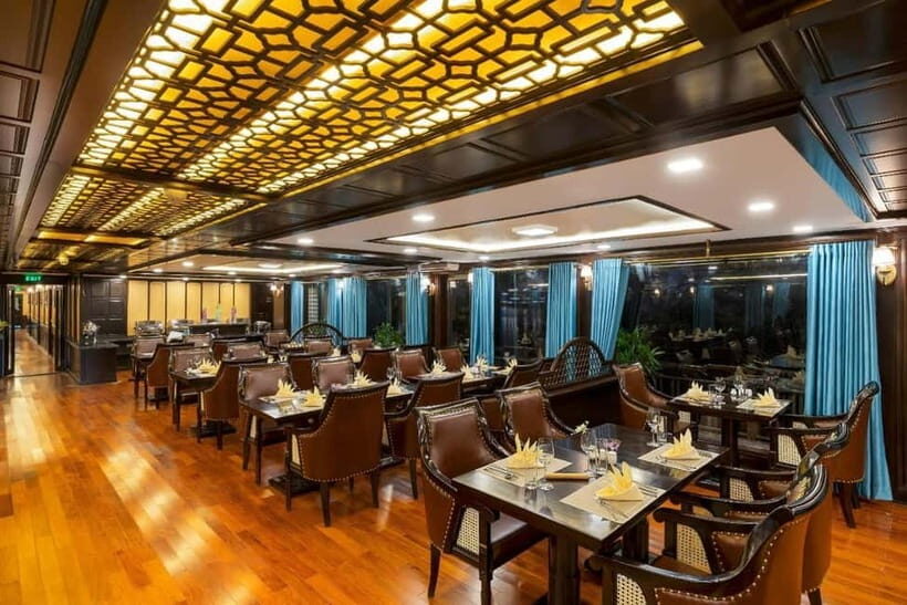 From Hanoi or Ha Long: 2-Day Ha Long Bay & Lan Ha Bay Cruise - Dinner and onboard life: food, spring rolls, and night choices