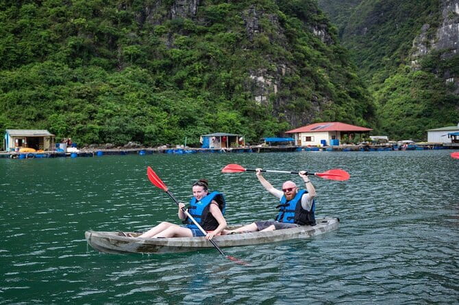 Full Day Explore Bai Tu Long Bay With Cave And Kayaking From Hanoi - Sunset timing and top-deck happy hour: what “fun” looks like here