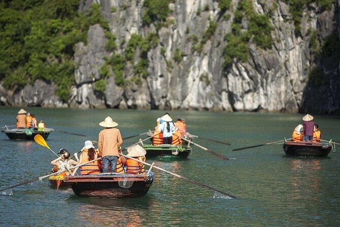 Full Day Halong Bay Luxury Limousine Bus & Buffet Lunch - Ti Top Island: beach time plus the option for viewpoints