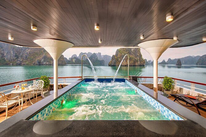 Full Day Halong Bay Luxury Limousine Bus & Buffet Lunch - Hanoi Old Quarter pickup and the limousine ride out