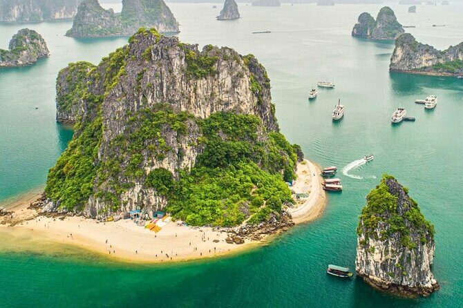 Ha Long Bay Cruise Day Tour-best selling: Included transportation - The sunset party onboard: tea, cake, and the bay at day’s end
