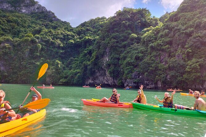 Ha Long Bay Cruise Day Tour - Cave, Kayaking, Swimming & Lunch - Hanoi pickup and Tuan Chau Port timing: the day runs on schedule
