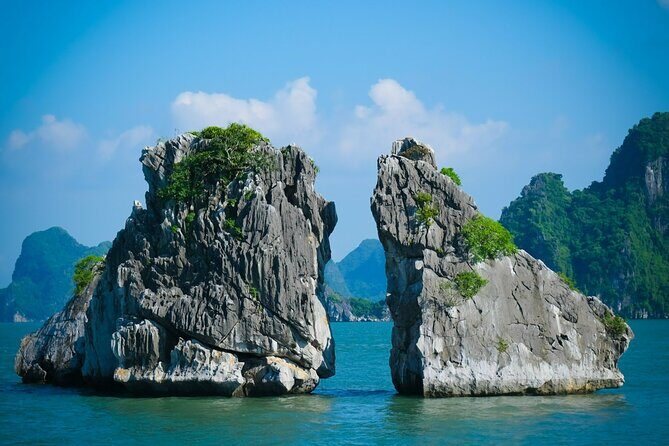 Ha Long Bay Cruise Day Tour-Cave, Kayaking,Ti top island & Lunch - Ti Top Island: the viewpoint that sells the whole bay