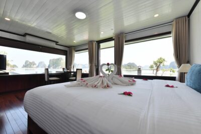 Halong Bay 2 Days 1 Night Included Transfer from Hanoi - Day 1: Surprising Cave, Ti Top Island, and the fun onboard rhythm
