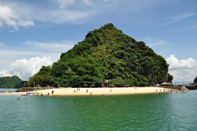 HaLong Bay Full Day With Surprise Cave, Kayaking, Swimming,Lunch - Ti Top Island and Titov Beach: swim time plus a viewpoint option