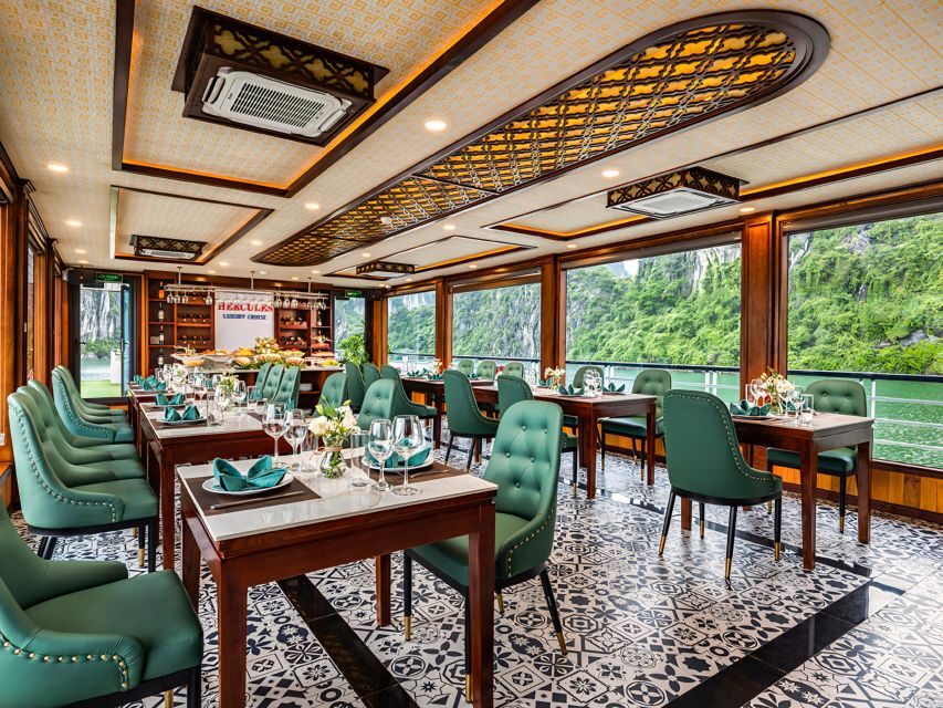 Halong Bay Luxury Cruise with Kayaking & Lunch Buffet - Titop Island: Swim or Hike for the Best Panoramas