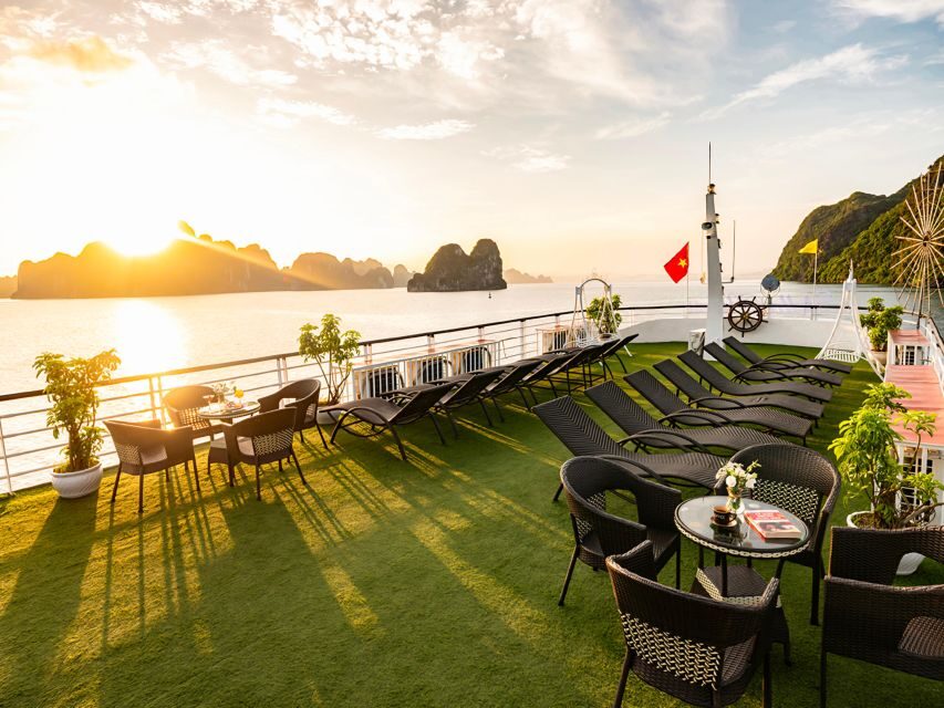 Halong Bay Luxury Cruise with Kayaking & Lunch Buffet - Lunch Buffet and Sunset Party: What You’ll Actually Eat and Drink