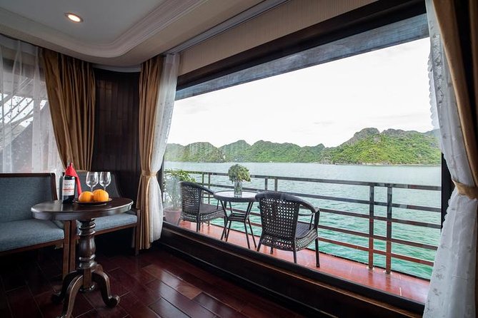 HaLong - LanHa Bay 1 Night On The 2nd Deck with La Pandora Cruises - Dark and Bright Cave plus the bamboo-boat style experience