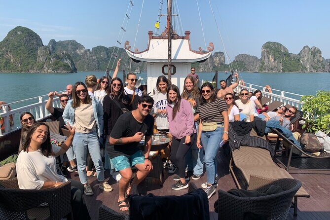 Halong Royal Palace Cruise 2 days - Day 1: Tuan Chau cruising, Titop swim-hike, and Luon Cave kayaking