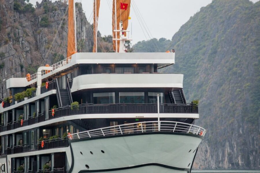 Hanoi: 2-Day Halong & Lan Ha Bay 5-Star Cruise with Balcony - Food on board: meals are included, but the menu leans seafood
