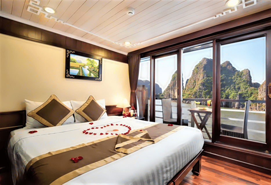 Hanoi: 2D1N Ha Long Bay by Le Journey Cruise - Day 1: caves, Ti Top Island, and a sunset cooking class