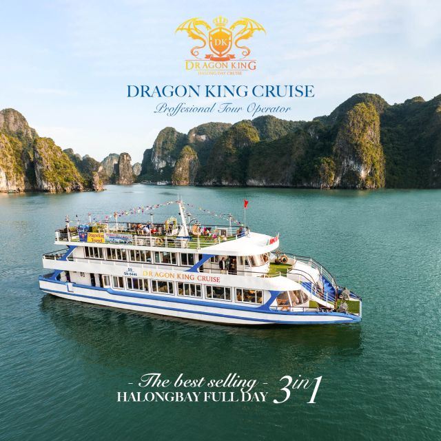 Hanoi: Ha Long Bay Cruise Day Tour visit Titop island & Cave - Luon Cave: kayak or bamboo boat through the water cave