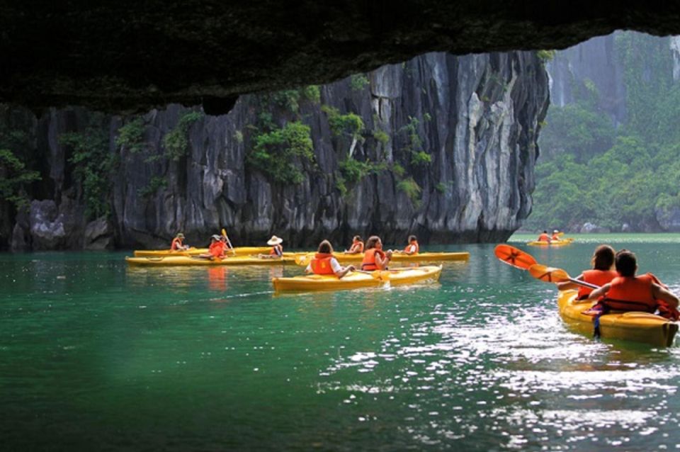 Hanoi: Ha Long Bay Cruise Day Tour visit Titop island & Cave - Titop Island: swim time, a climb for the view, and how to pace it