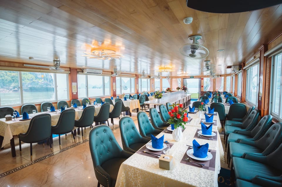 Hanoi: Ha Long Bay Day Cruise by Ha Long Excursion Deluxe - Sung Sot Cave at Bo Hon Island: Stalactites, Steps, and Photo Stops