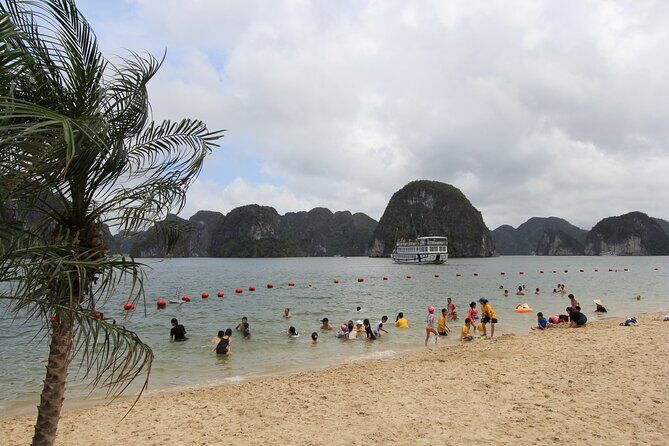 Hanoi - Ha Long Luxury Day Cruise with Kayak & Cave Adventure - Ti Top Island in 50 minutes: viewpoint hike plus beach time