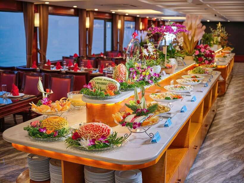 Hanoi: Halong Bay Full-Day Tour with 5-star Diamond Cruise - The cruise route: Dog Rock, Duck Rock, and Thumb Rock along the way