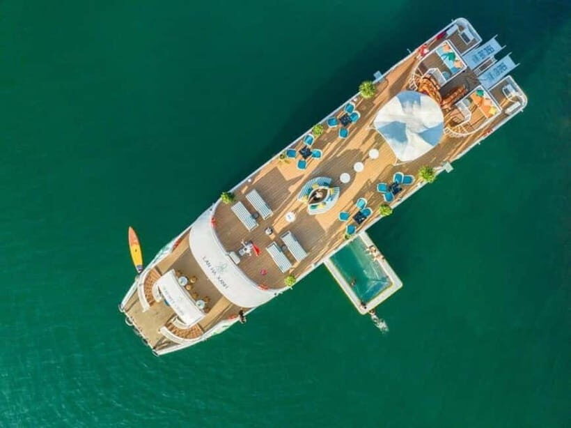 Hanoi: Lan Ha Bay & Cat Ba Island Day Trip on Luxury Cruise - Lan Ha Bay cruising: emerald water, rocky islands, and fewer boats feeling