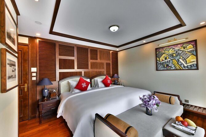 Heritage Cruises Best Luxury Cruise to Halong and Lan Ha Bay 2D1N - Day 2 morning: Vovinam on deck, then caves by bamboo boat