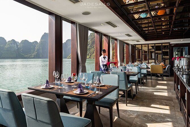 Jade Sails – Halong & Lan Ha Bay The Most Luxurious Day Tour - Lan Ha Bay cave rowing, floating village passing, and Ao Ech swim time