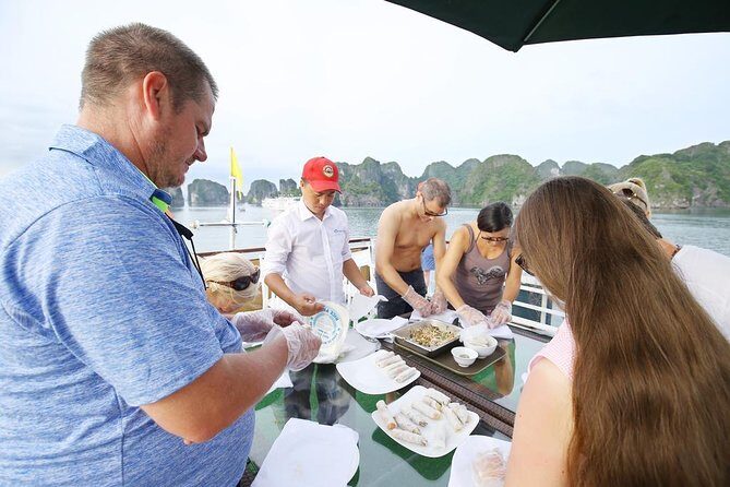 Lan Ha Bay Overnight Cruise with Kayaking, Tai Chi, Swimming,... - Back on Board: Lunch, Check-Out, and Tuan Chau Return